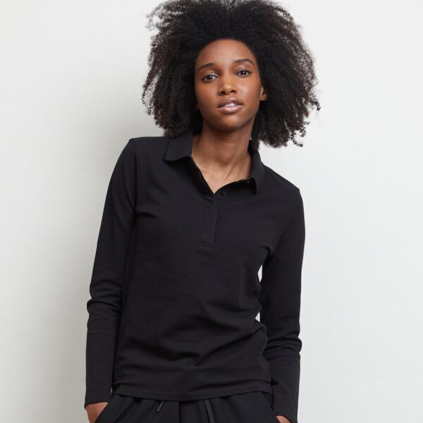 NEOBLU Ladies Owen Long Sleeve Piqué Polo Shirt Thumbnail