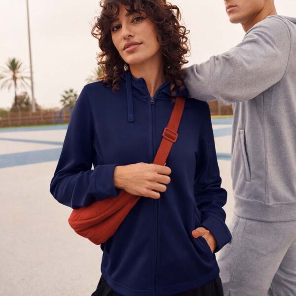 Ladies Basic Active Full Zip Hoody Thumbnail